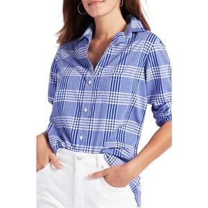 Grayson‎ 2/S The Hero Shirt Womens Allison Blue Plaid Button Up Long Sleeve